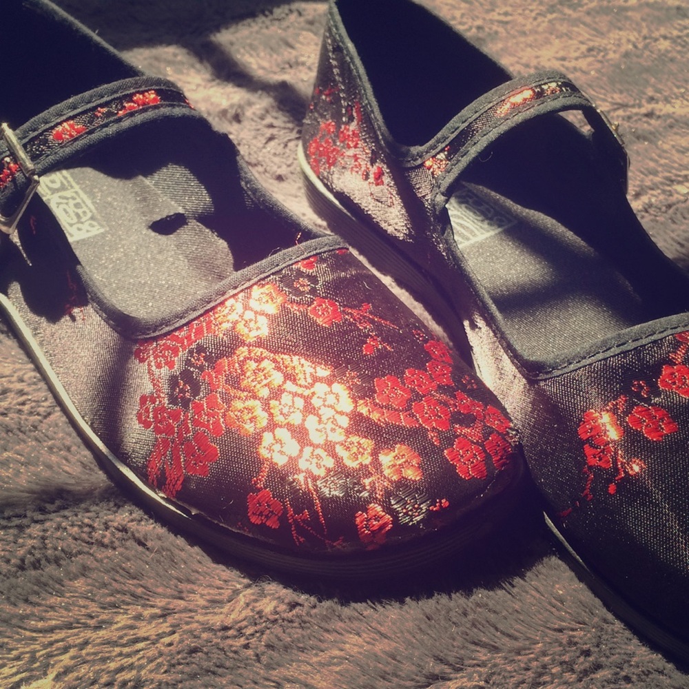 Cherry blossom Mary Janes